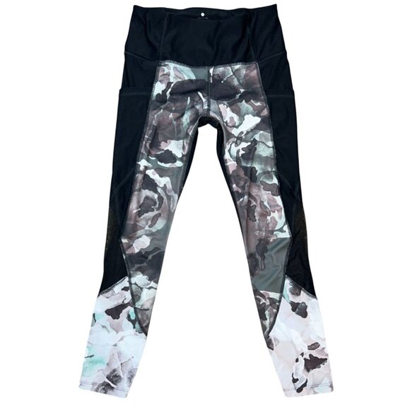 (6 for $25) Apana Abstract Camo Athletic Leggings with Mesh Insert - Small - Picture 7 of 7